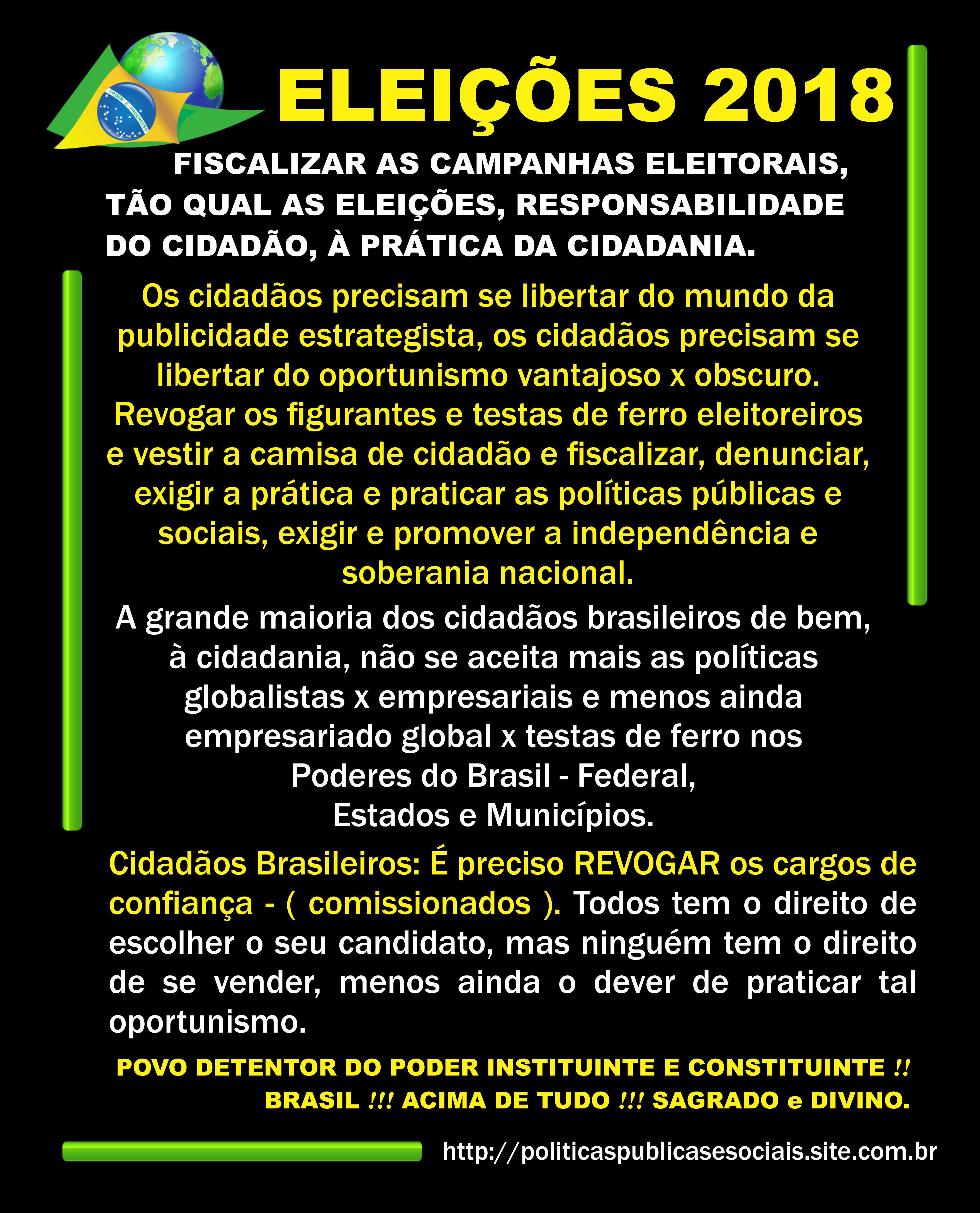 ELEIÇÕES 2018 BRASIL ELEIÇÕES 2018 BRASIL