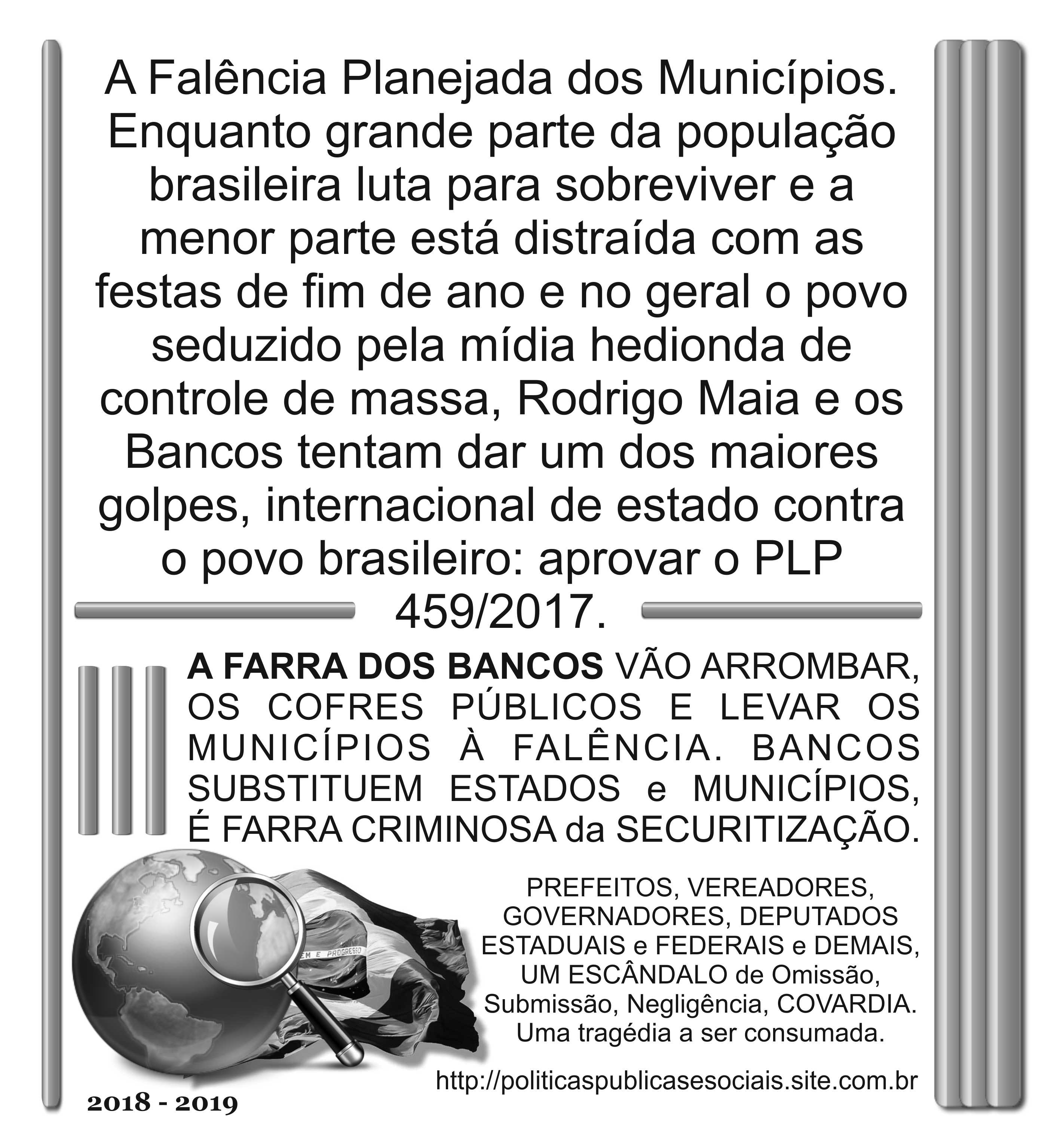 PLP 459 2017 NÃO PLP 459 2017 NÃO