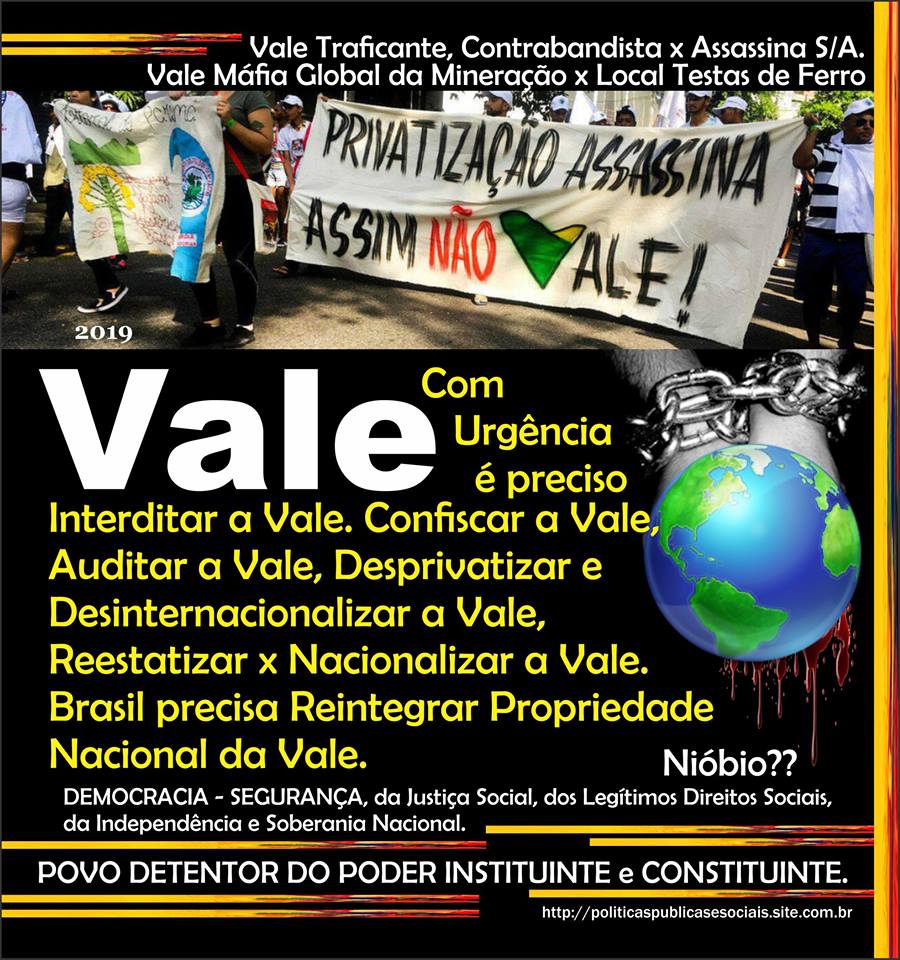 PARALISA a VALE AMÉRICA do SUL BRASIL PARALISA a VALE AMÉRICA do SUL BRASIL